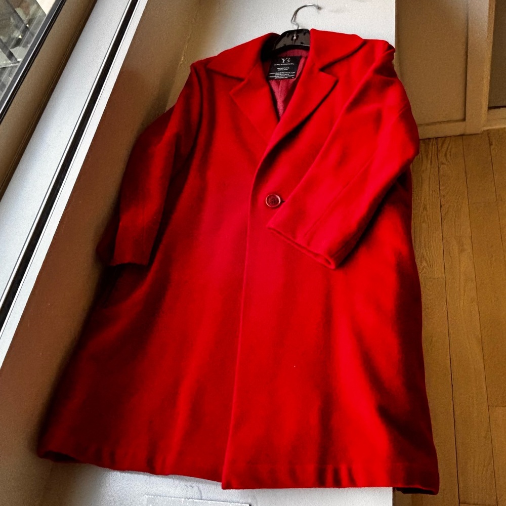 Yohji Yamamoto Y’s Rich Red Wool Coat